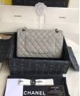 Сумка Classic Flap Bag Caviar Medium Grey